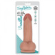 Easy Rider Bioskin Dual Density Dong 6in With Balls Vanilla by Curve Novelties