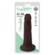 Easy Rider Bioskin Dual Density Dong 6in Chocolate Adult Toys