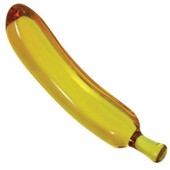 Glass Gem (Amber Banana) Adult Sex Toy