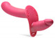 XR Brands 28x Double Diva 1.5 Inch Double Dildo With Harness And Remote Control - Pink - Product SKU CNVXR-AG857-PINK