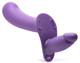 28x Double Diva 2 Inch Double Dildo With Harness And Remote Control - Purple by XR Brands - Product SKU CNVXR -AG858 -PURPLE