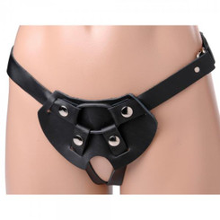 Strict Leather Two-strap Dildo Harness by XR Brands