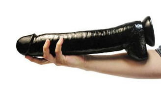 The Black Destroyer Huge 16.5 inches Dildo