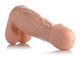 The Manolith 11 inches Dildo with Balls Beige by XR Brands - view 2