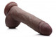 USA Cock 10 inches Ultra Real Dildo Suction Cup Brown by XR Brands - Product SKU CNVXR -AF680