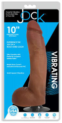 The Jock Medium Vibrating Dildo With Balls - 10 Inch Sex Toy For Sale