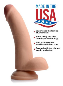 8 Inches Ultra Real Dual Layer Suction Cup Dildo Best Sex Toy