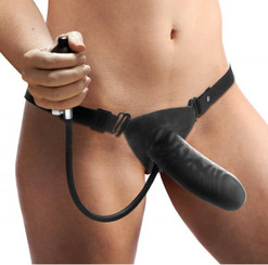 Expander Inflatable Strap On Black Adult Toy