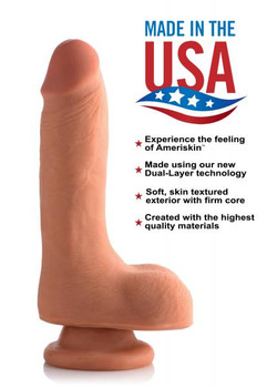 7 Inches Ultra Real Dual Layer Dildo Beige Adult Sex Toys