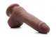 7 Inches Ultra Real Dual Layer Suction Cup Dildo Brown by XR Brands - Product SKU CNVXR -AF677