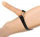 XR Brands Thigh Or Boot Leather Strap On Dildo Harness - Black- Bulk - Product SKU CNVXR-ST734