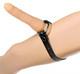 Thigh Or Boot Leather Strap On Dildo Harness - Black Bulk by XR Brands - view 3