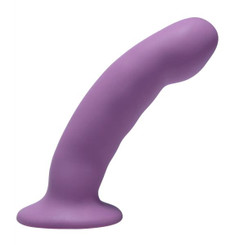 Curved Purple Silicone Dildo