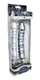 Asana Glass Dildo Clear Blue Heart Accents by XR Brands - Product SKU CNVXR -VF790