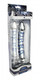 Asana Glass Dildo Clear Blue Heart Accents by XR Brands - view 2