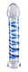 XR Brands Kama Glass Dildo Clear / Blue - Product SKU CNVXR-EC7690