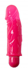 Pink Vibrating 6.75 Inches Jelly Dong Bulk by SC Novelties