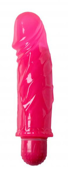 Pink Vibrating 6.75 Inches Jelly Dong Bulk by SC Novelties