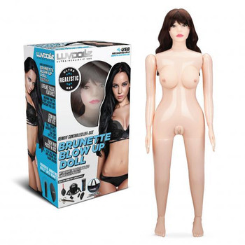 Luvdollz Life Size Brunette Blow Up Doll Remote Controlled Best Male Sex Toy