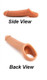 Ride On Hollow Penis Enhancer Beige by Vixen Creations - Product SKU VX078VA