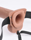 Pipedream Fetish Fantasy 10 Inches Hollow Rechargeable Strap On Remote Tan - Product SKU PD339622