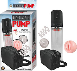 Travel Pump Compact Kit Clear Male Sex Toy