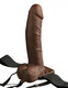 Fetish Fantasy 8 Inches Hollow Strap On Remote Brown by Pipedream Products - view 4