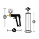 Performance Vx7 Vacuum Penis Pump W/ Brass Trigger & Pressure Gauge Clear by Blush Novelties - Product SKU BN06401