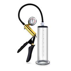 Performance VX6 Penis Pump Pistol & Gauge Clear by Blush Novelties