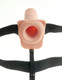 Fetish Fantasy 7 inches Hollow Strap On With Balls Beige by Pipedream Products - view 3