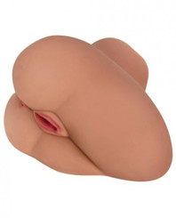 Mistress Alexis Vibrating Side Saddle Butt Latte Tan by Curve Novelties