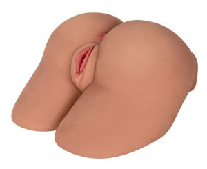 Mistress Mia Backdoor Butt Latte Tan Perfect Stroker by Curve Toys