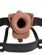 Fetish Fantasy 6 In Hollow Rechargeable Strap-on Tan by Pipedream Products - view 3