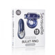 Sensuelle Remote Control Rechageable Bullet Ring Blue by Novel Creations Toys - Product SKU NCBTM38BL
