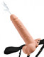 Fetish Fantasy 7.5 inches Hollow Fluid-compatible Strap On with Balls Beige by Pipedream Products - view 4