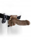 Fetish Fantasy Hollow Strap On Balls 7 inches Vibrating Brown by Pipedream Products