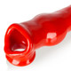 Fido Animal Knot Style Oxballs Penis sleeve Tpr Red - view 3