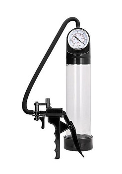 Pumped Elite Pump Advanced PSI Gauge Transparent Clear Men Sex Toys