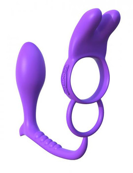 Fantasy C-Ringz Ass-Gasm Vibrating Rabbit Purple Men Sex Toys