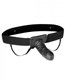Unisex Vibrating Hollow Strap On Dildo O/S Black by Electric Eel Inc