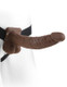 Fetish Fantasy 9 inches Hollow Strap On Balls Brown by Pipedream Products