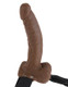 Fetish Fantasy 9 inches Hollow Strap On Balls Brown by Pipedream Products - view 4