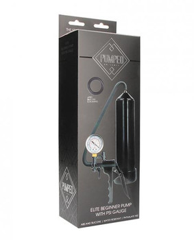 Pumped Elite Beginner Pump W/ Psi Gauge Black by SHOTS AMERICA
