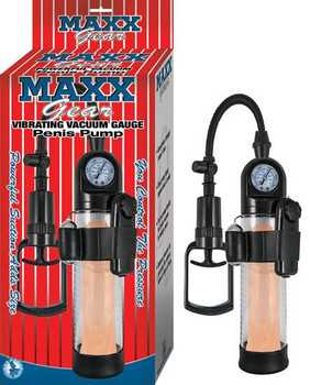 Maxx Gear Vibrating Vacuum Gauge Penis Pump Male Sex Toys
