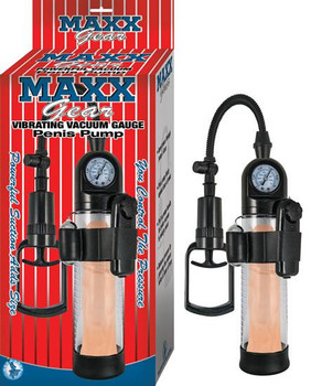 Maxx Gear Vibrating Vacuum Gauge Penis Pump by NassToys