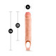 Performance Plus 11.5in Silicone Penis Sleeve Penis Extender Vanilla by Blush Novelties - view 2