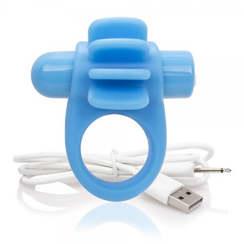 Charged Skooch Ring Blue Vibrating Cock Ring Men Sex Toys