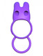 Fantasy C-Ringz Twin Teazer Rabbit Ring Purple by Pipedream Products - view 3