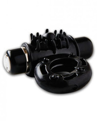 Sensuelle Bullet Ring Cock Ring 7 Function Black Best Male Sex Toy