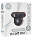 Sensuelle Bullet Ring Cock Ring 7 Function Black by Novel Creations Toys - Product SKU NCBTM36BK